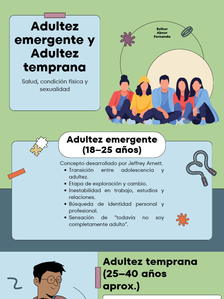 Adultez Emergente y Adultez Temprana | PDF | Adultos | La sexualidad humana