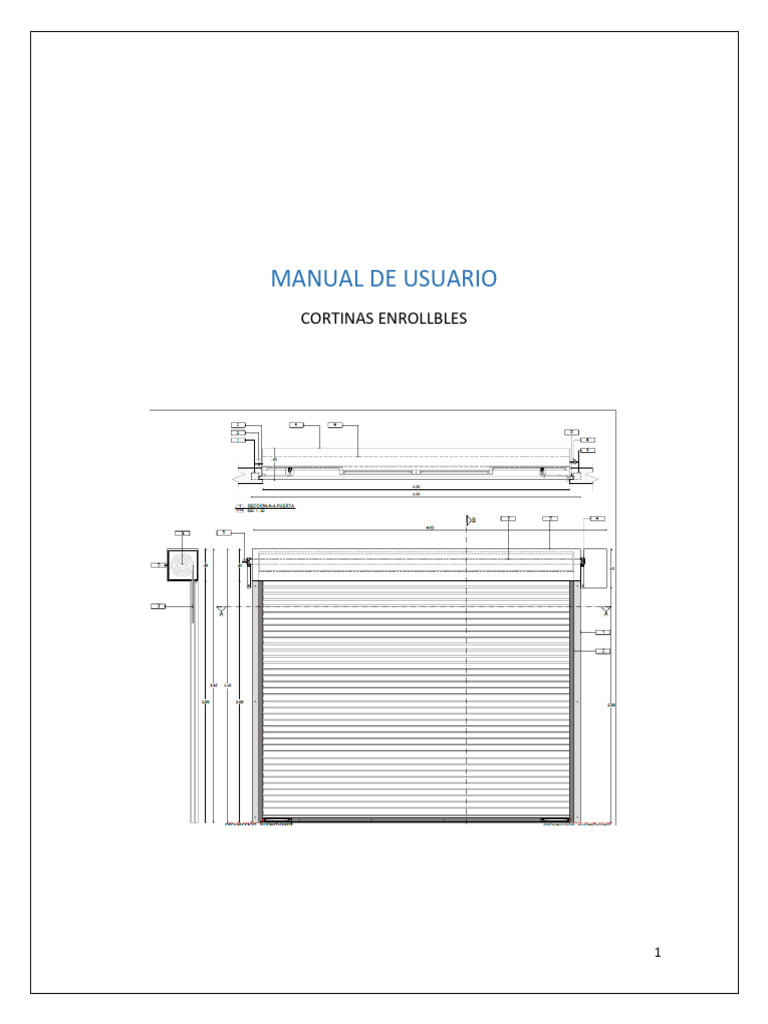 MANUAL DE USUARIO DE CORTINAS ENROLLABLES | PDF | Cortina