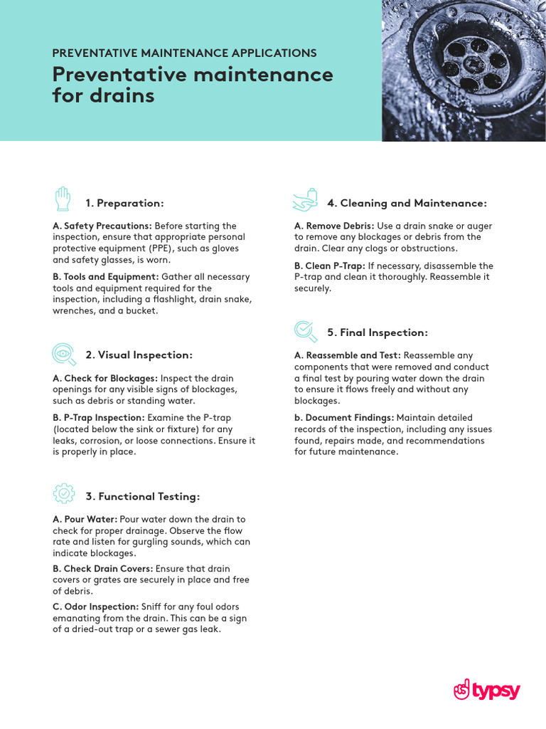 Preventative Maintenance Drains Resource | PDF