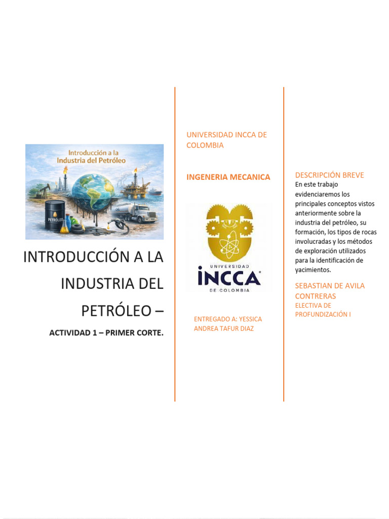 Introducción A La Industria Del Petroleo | PDF | Depósito de petróleo ...