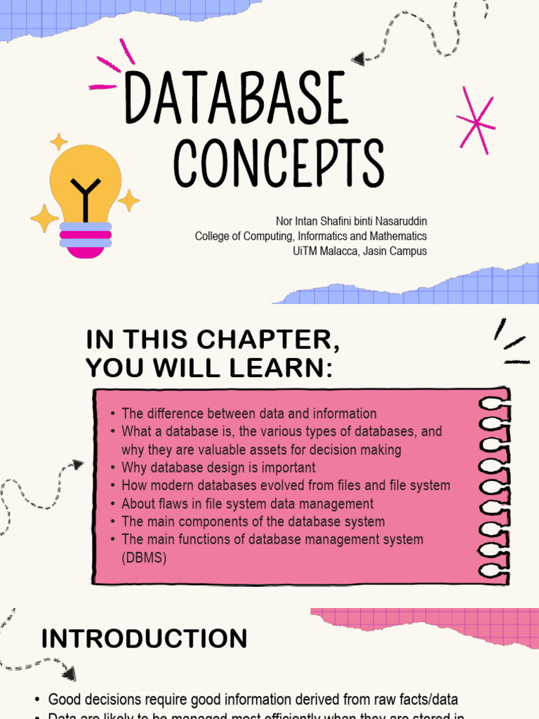 Chapter 1 - Database Concepts (Part 1) | PDF | Databases | Information