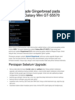 Cara Upgrade Gingerbread Pada Samsung Galaxy Mini GT-S5570