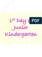 1 Day of Junior Kindergarten
