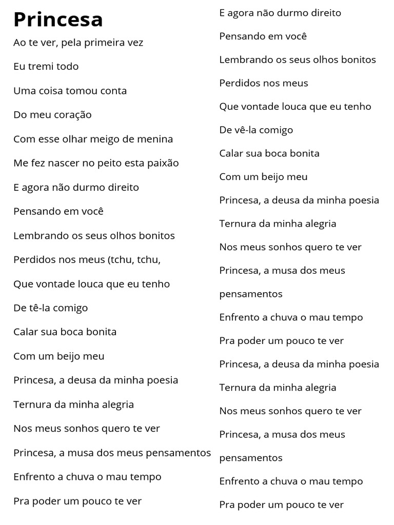 Letra Princesa | PDF