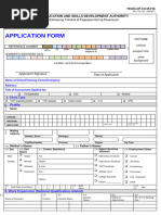 TESDA Assessment Application Form | PDF