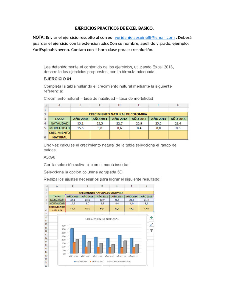 Ejercicios Practicos de Excel Basico | PDF