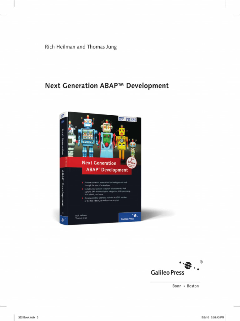 Sappress Next Generation Abap Development 2. | PDF