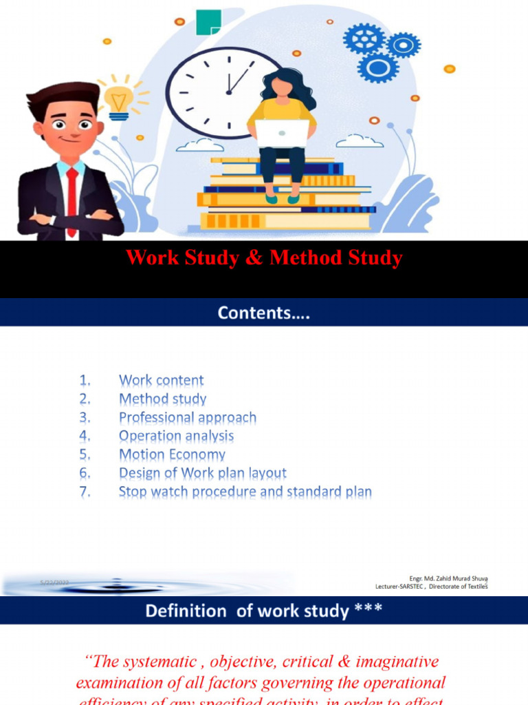 Work Study & Method Study | PDF