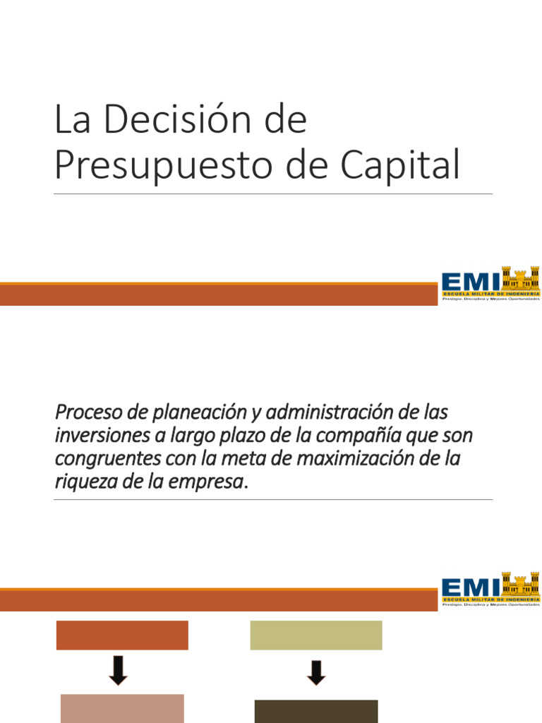 10 Decision de Presupuesto de Capital - VF | PDF