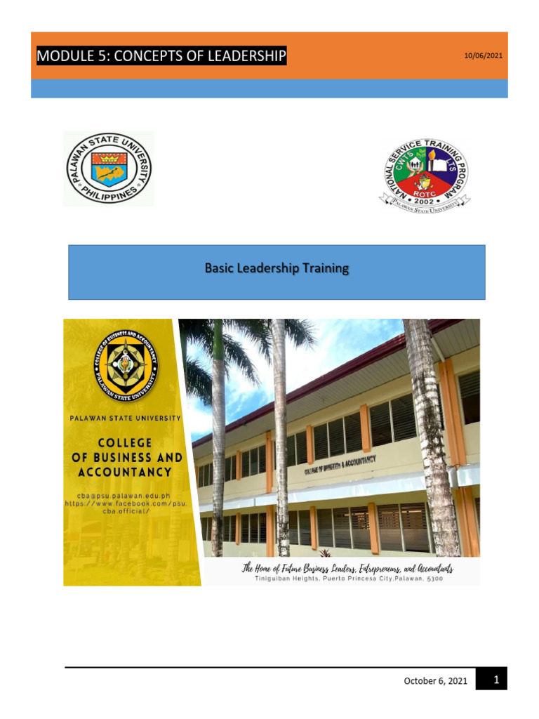 Module 5 CWTS 1 - Concept of Leadership | PDF | Leadership ...