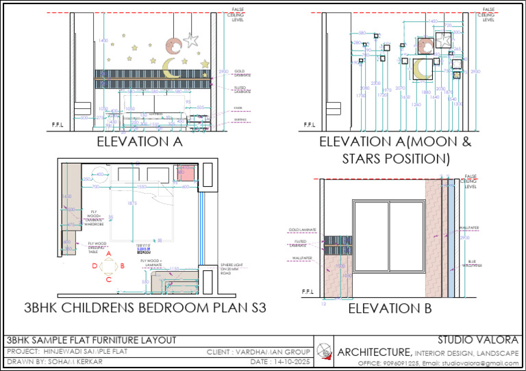 3BHK Sample Flat Drawings-5 | PDF | Interior Design | Home Improvement