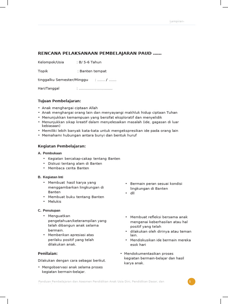 Contoh RPP Kurikulum Merdeka | PDF