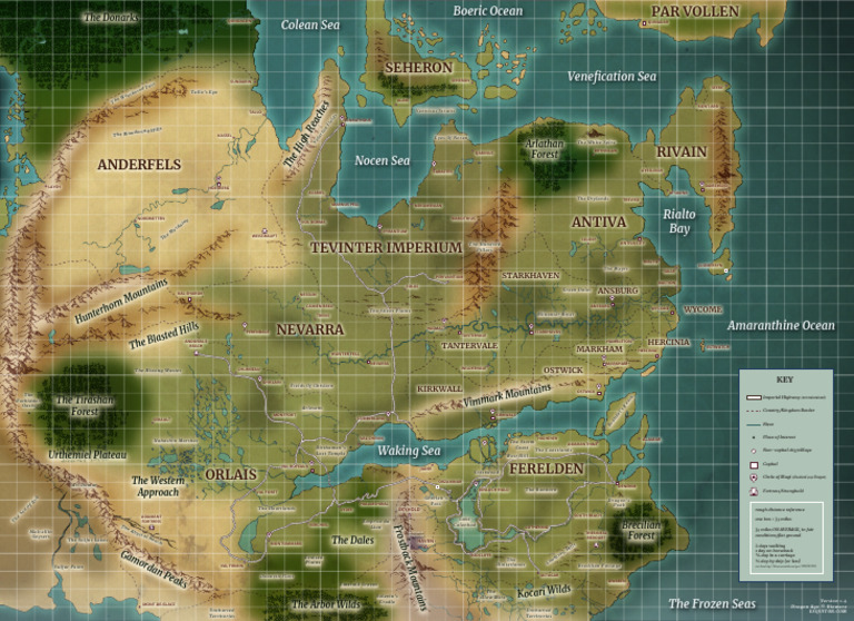 Thedas Map by Esquitor | PDF