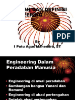 Sejarah Dan Definisi Engineering