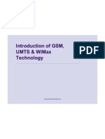 GSM,UMTS,WiMax Tech Intro