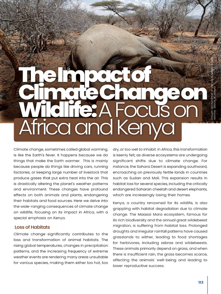 Climate Change and Wildlife | PDF | Climate Change | Habitat Destruction