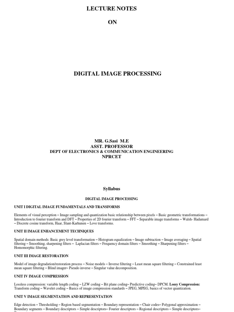 Dip | PDF | Data Compression | Discrete Fourier Transform