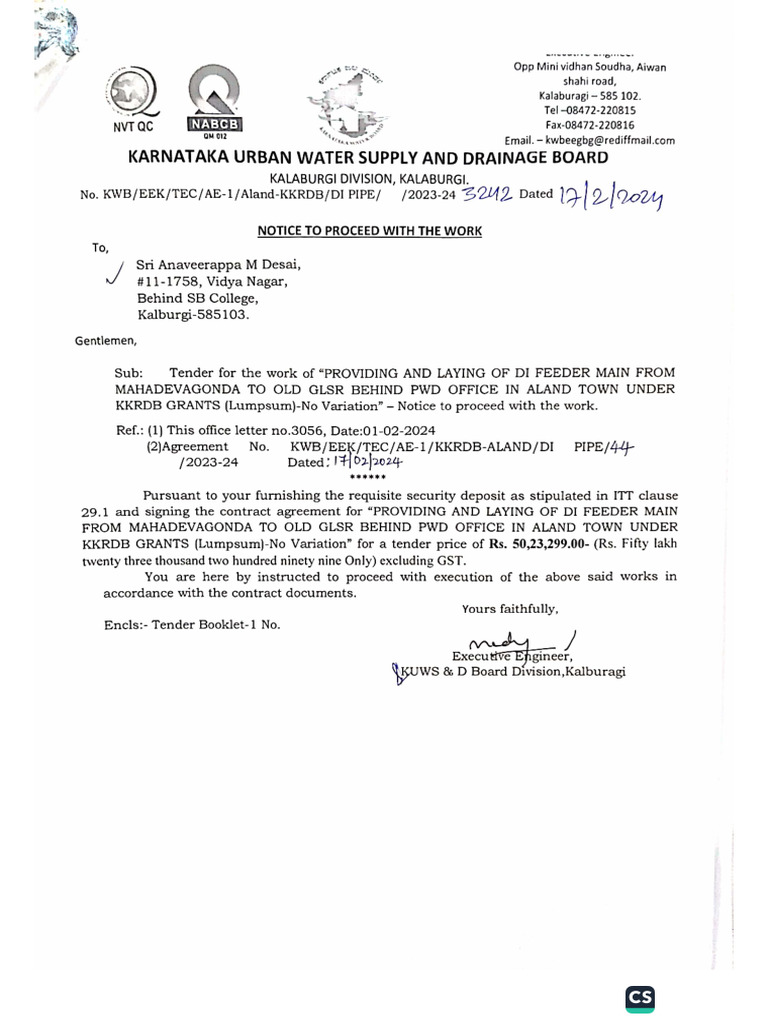 Work Order | PDF