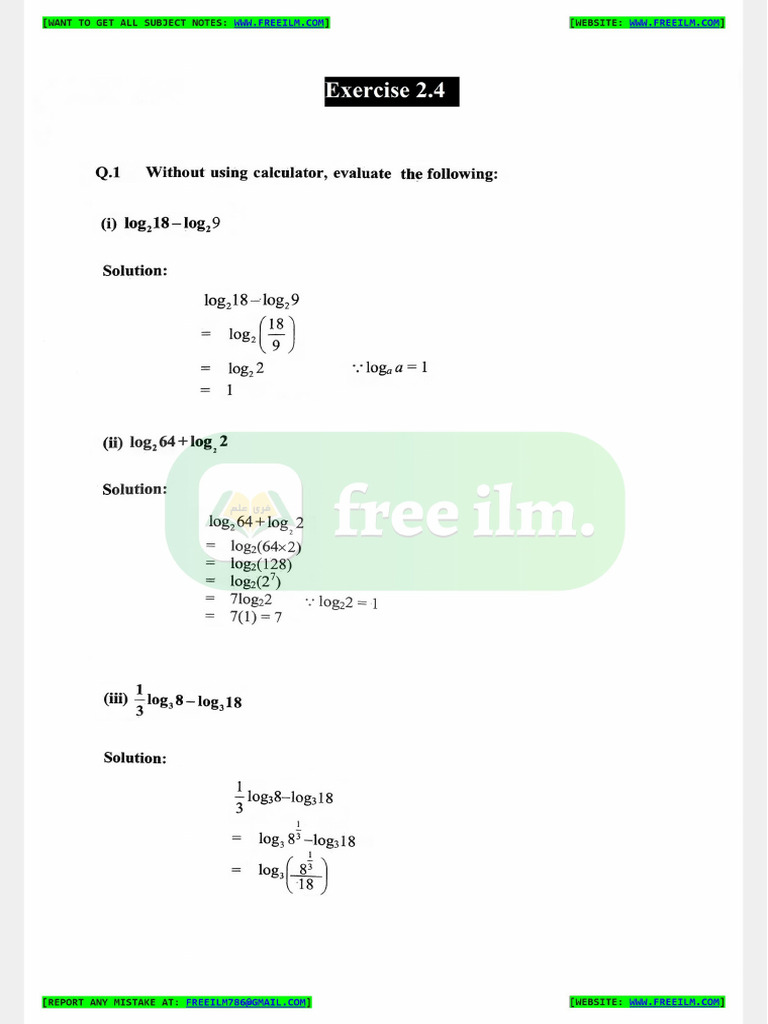 9th Math New Ch2 Ex2.4 | PDF