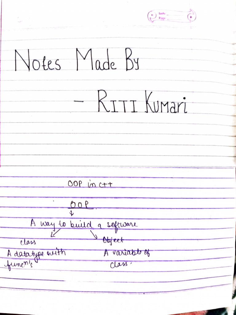 Oops Notes | PDF
