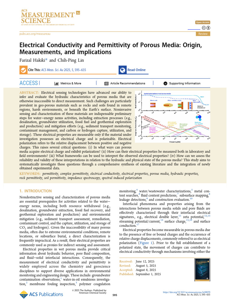 Electrical Conductivity and Permittivity of Porous Media Origin ...