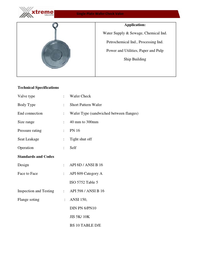 Check Valve | PDF | Valve | Mechanical Engineering