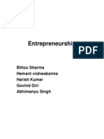 Entrepreneurship: Bittoo Sharma Hemant Vishwakarma Harish Kumar Govind Giri Abhimanyu Singh