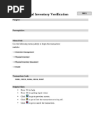 Physical Stock Verification Process | PDF | Scrap | Inventory