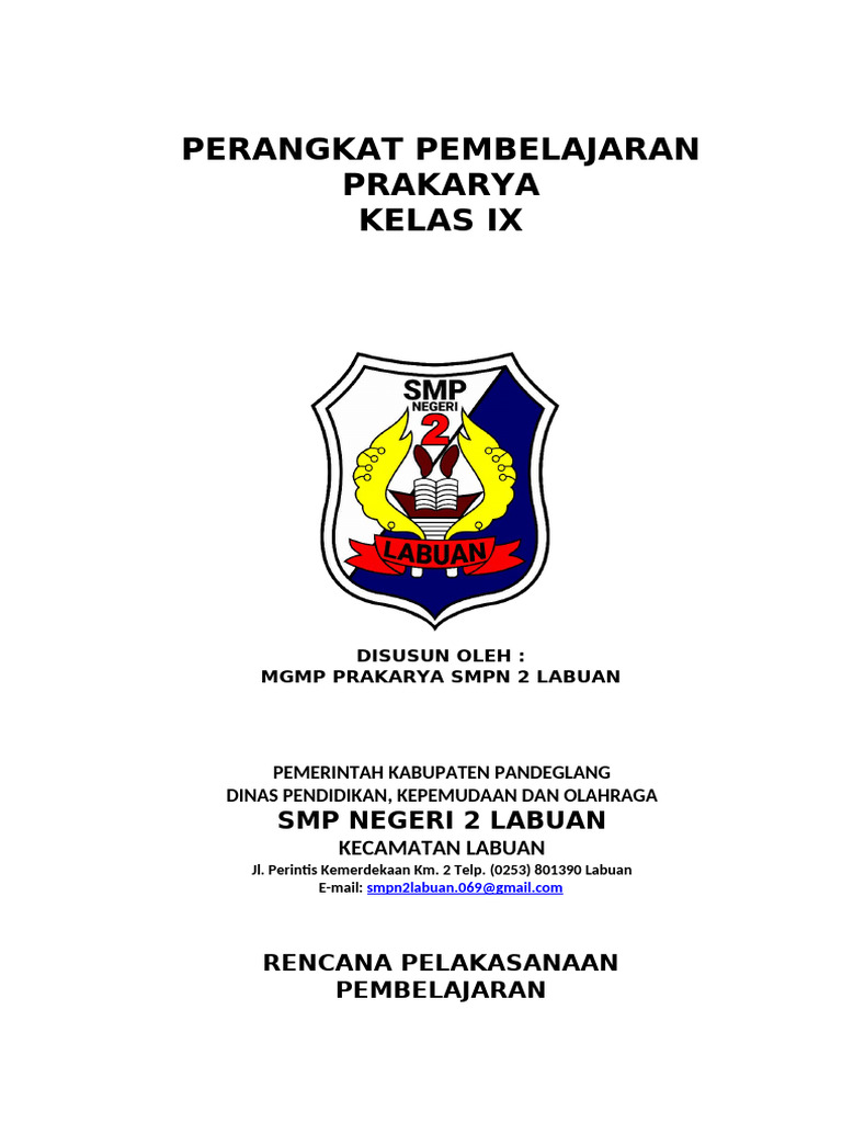 Cover Rencana Pelakasanaan Pembelajaran | PDF