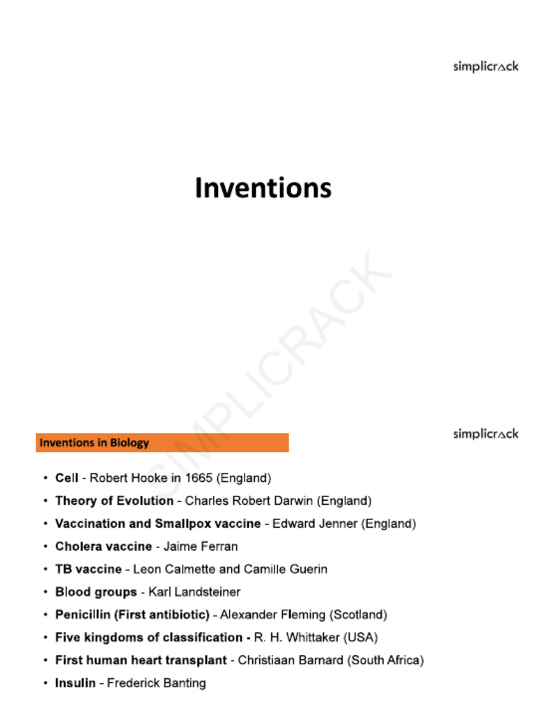 Inventions Notes | PDF