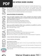 Download Advanced Nitrox Diver Course by Eco-diving Villages - Marsa Alam SN100731104 doc pdf
