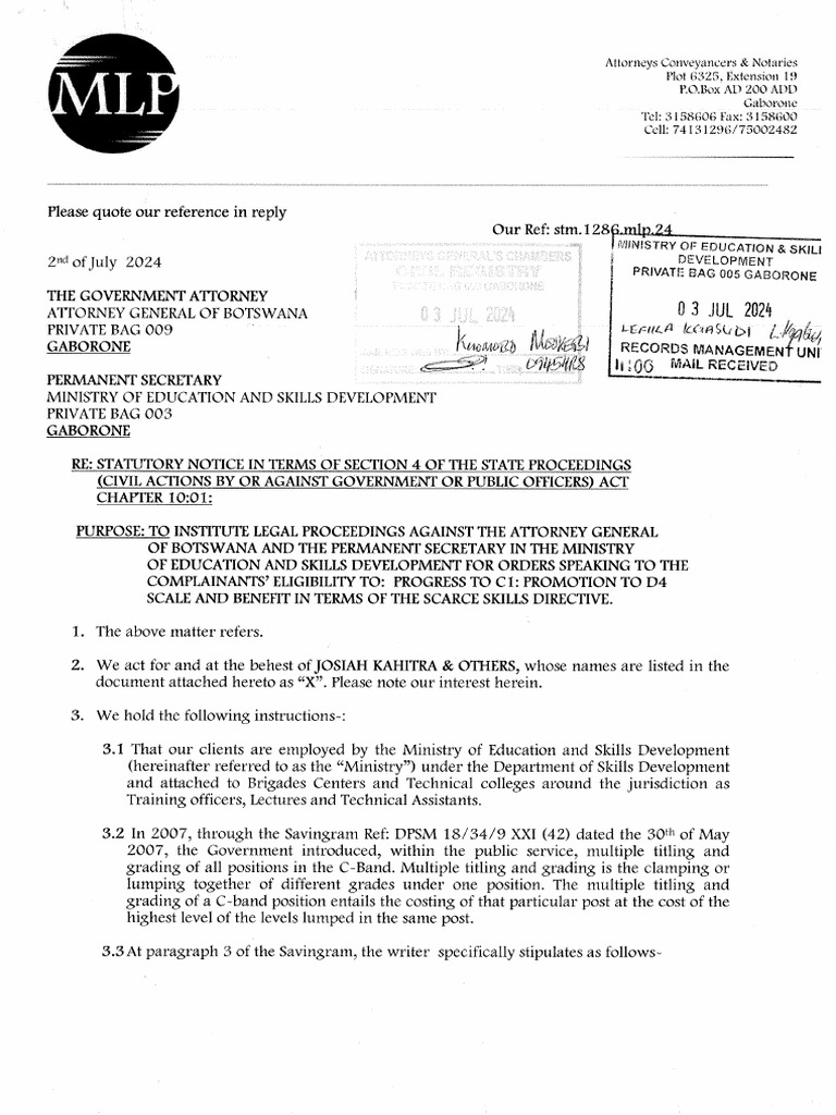 Statutory Notice 03 Jul 2024 | PDF