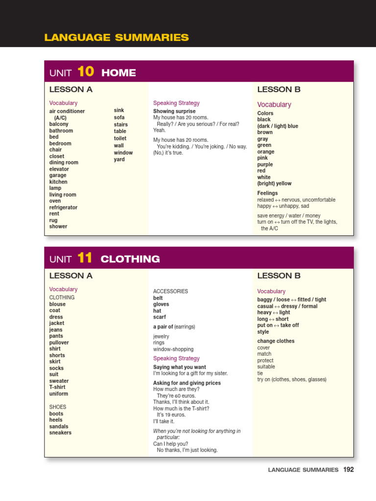 Basic 04 Icpna Summary | PDF | Adverb | Adjective