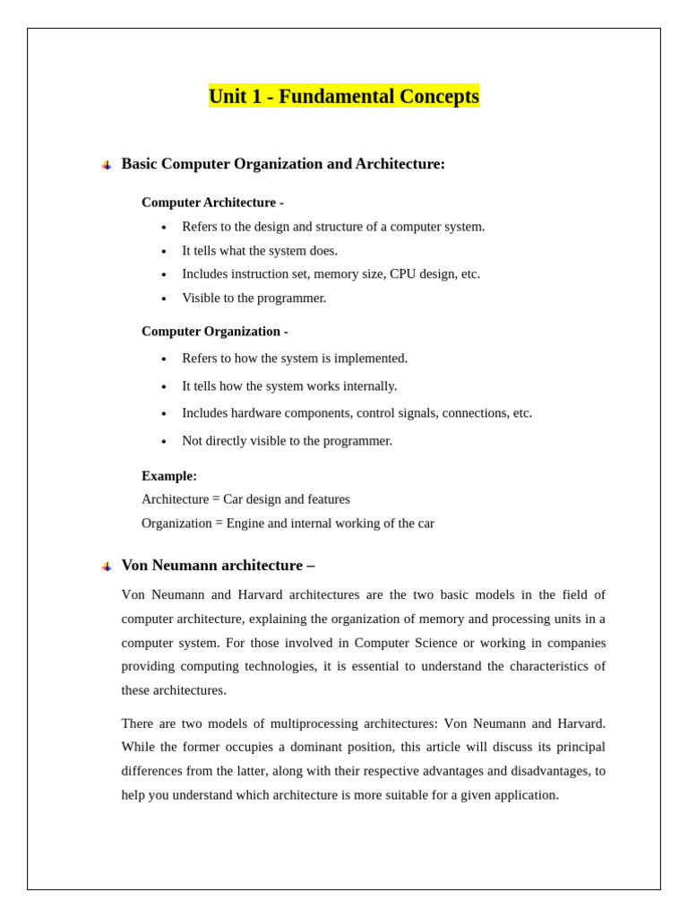 Unit 1 | PDF | Computer Data Storage | Central Processing Unit