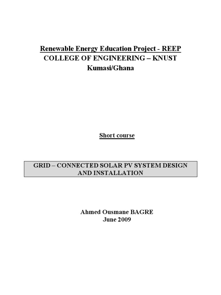 Grid Connected PV Part 2 | PDF | Photovoltaic System | Power Inverter