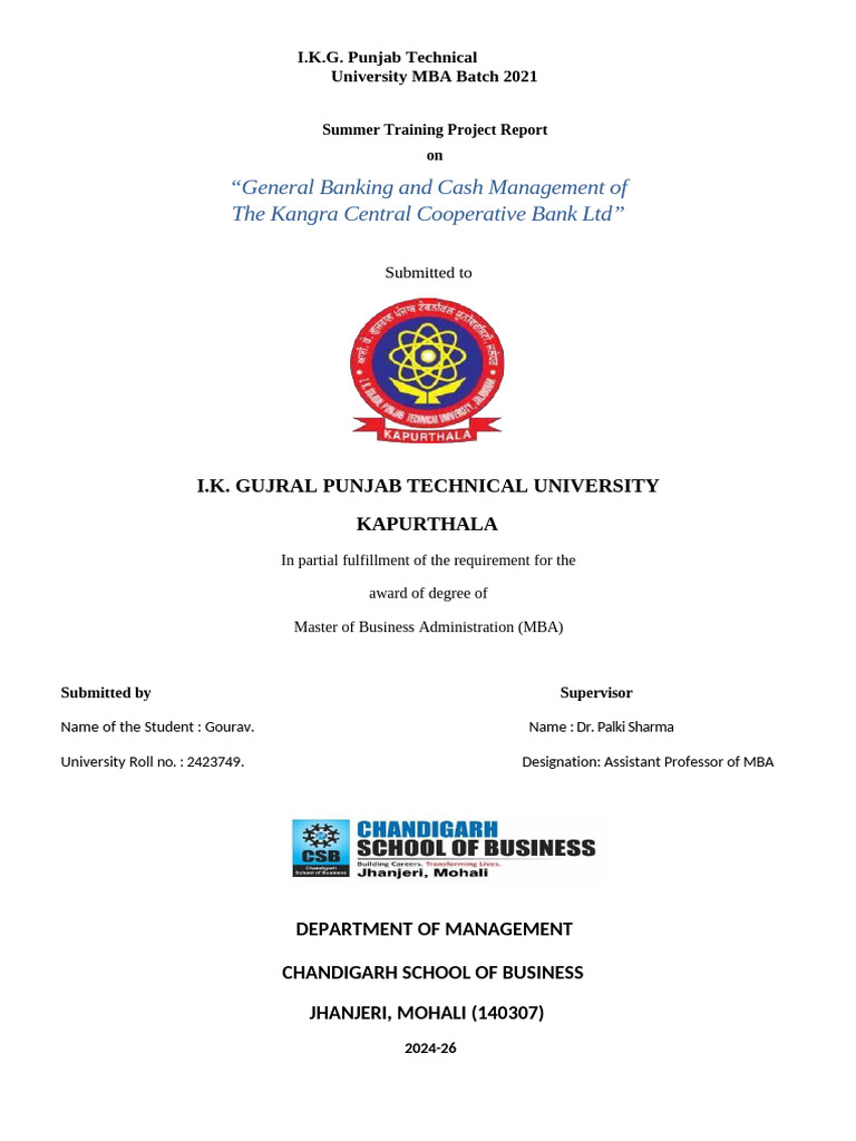 Summer Internship Guidelines - CSB 2. | PDF | Science