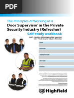 Physical Intervention Skills for Door Supervisors | PDF | Risk | Psychosis