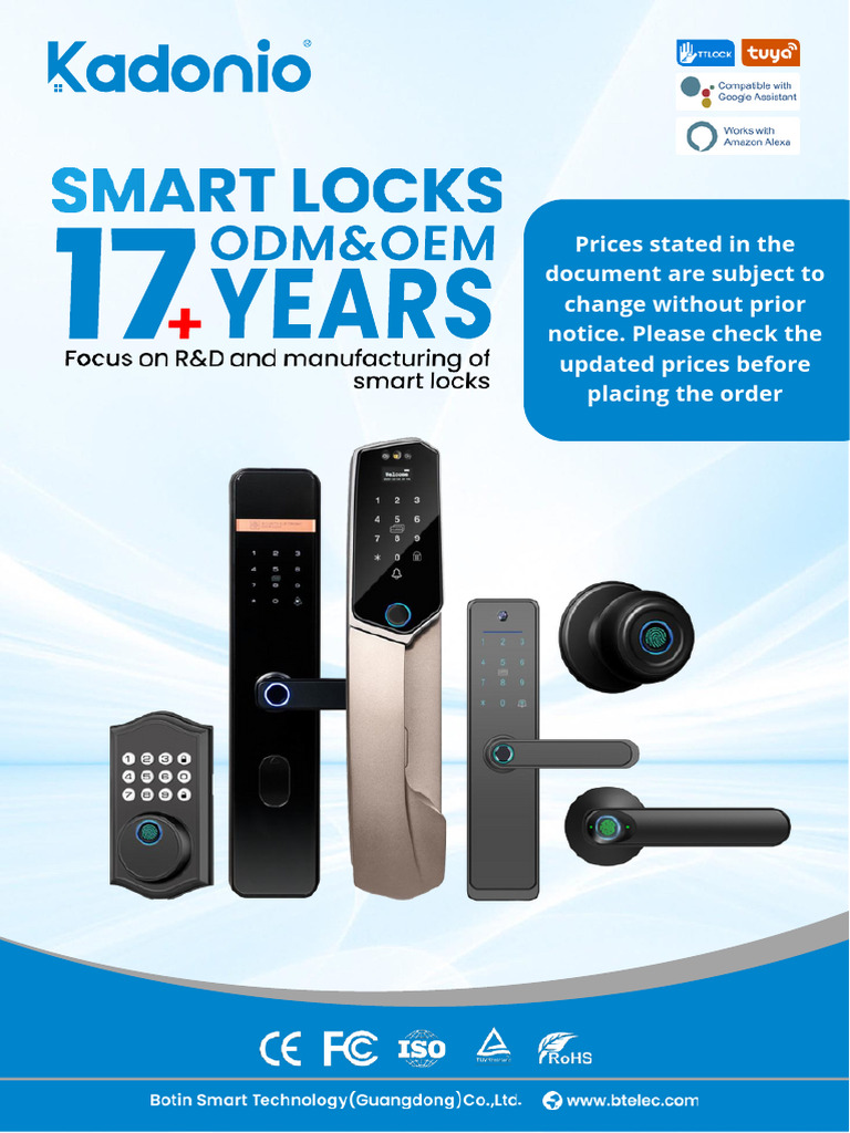 Open Home Lock Catalog | PDF