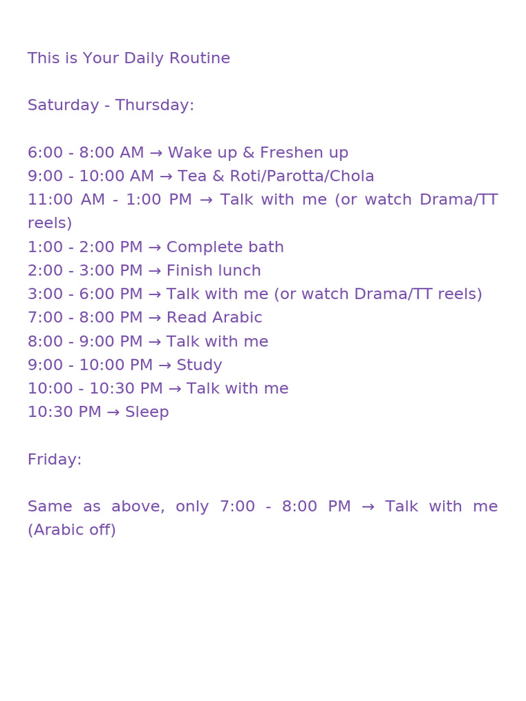 Daily Routine Pastel | PDF