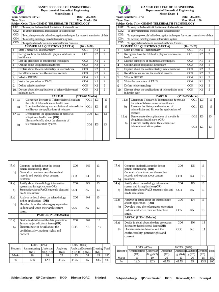 THT Model Exam 2 - 024458 | PDF | Health Care | Medicine