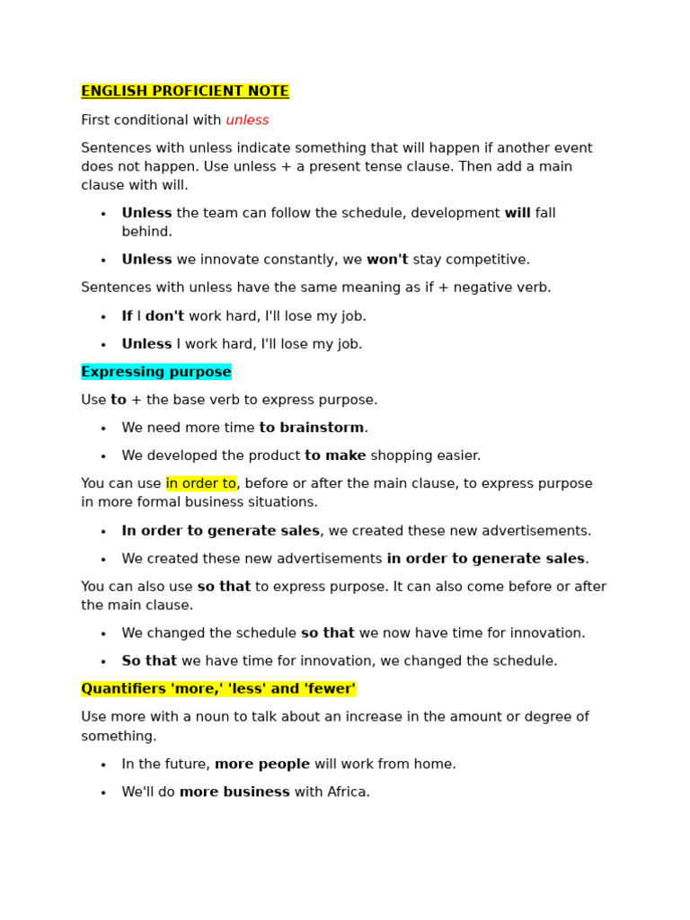 English Proficient Note | PDF | Linguistics | Syntax