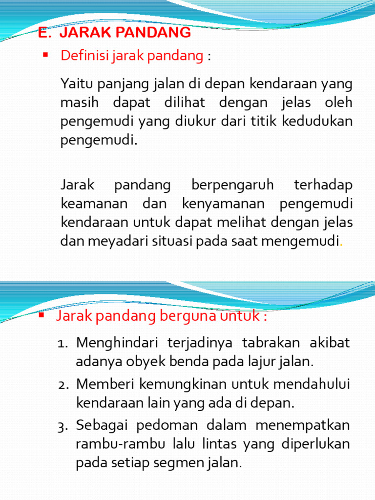 Jarak Pandang | PDF