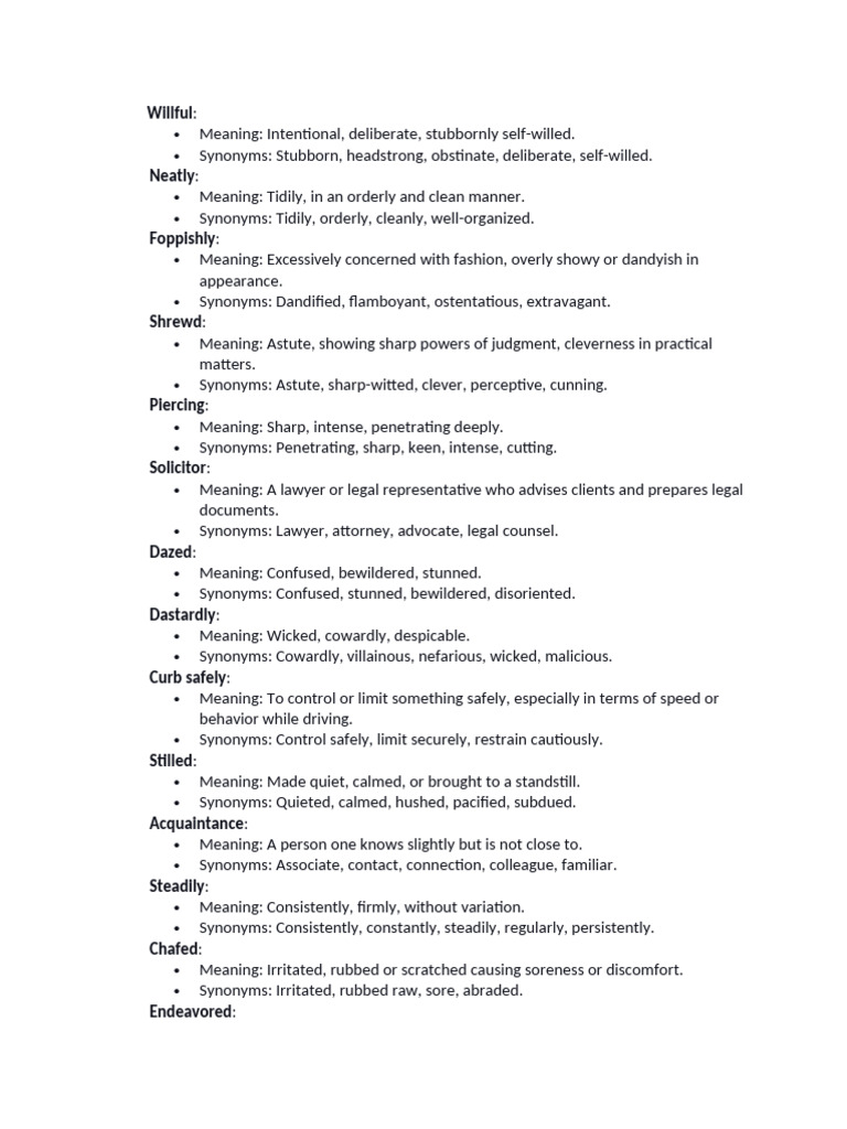 Vocabulario Livro Agata Christie | PDF