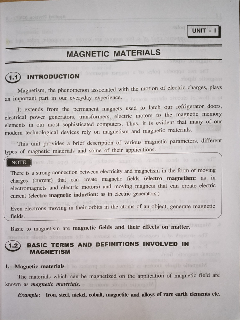 Phy Unit-1 | PDF