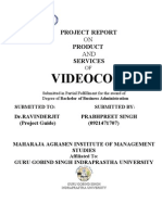 Project Report On Videocon