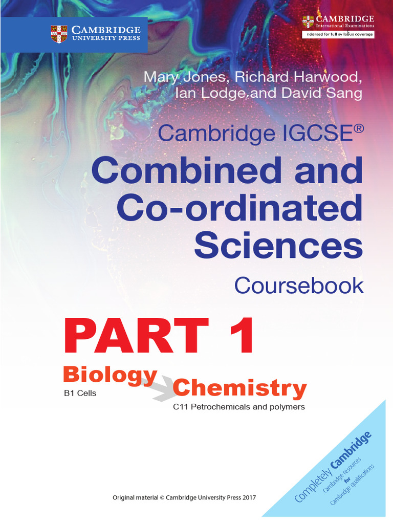 Cambridge IGCSE Combined and Co Ordinated Sciences Coursebook | PDF