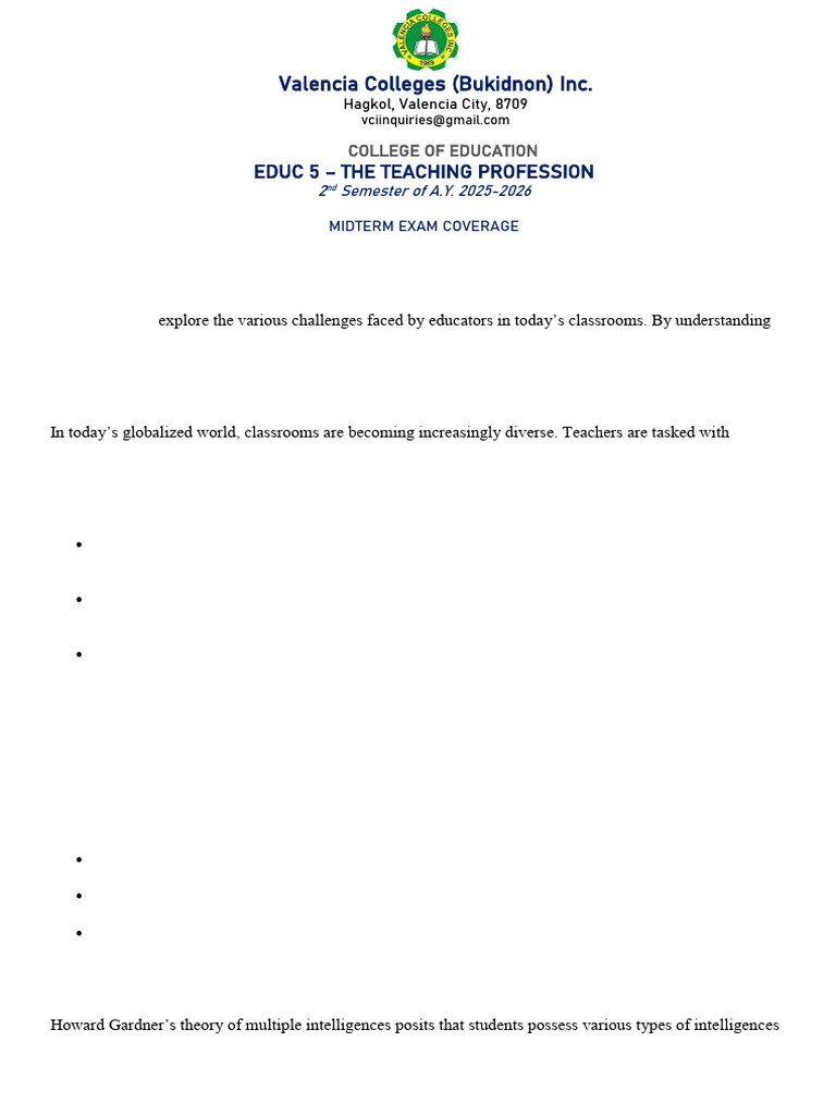 Educ 5 Handout Chapter 4 | PDF