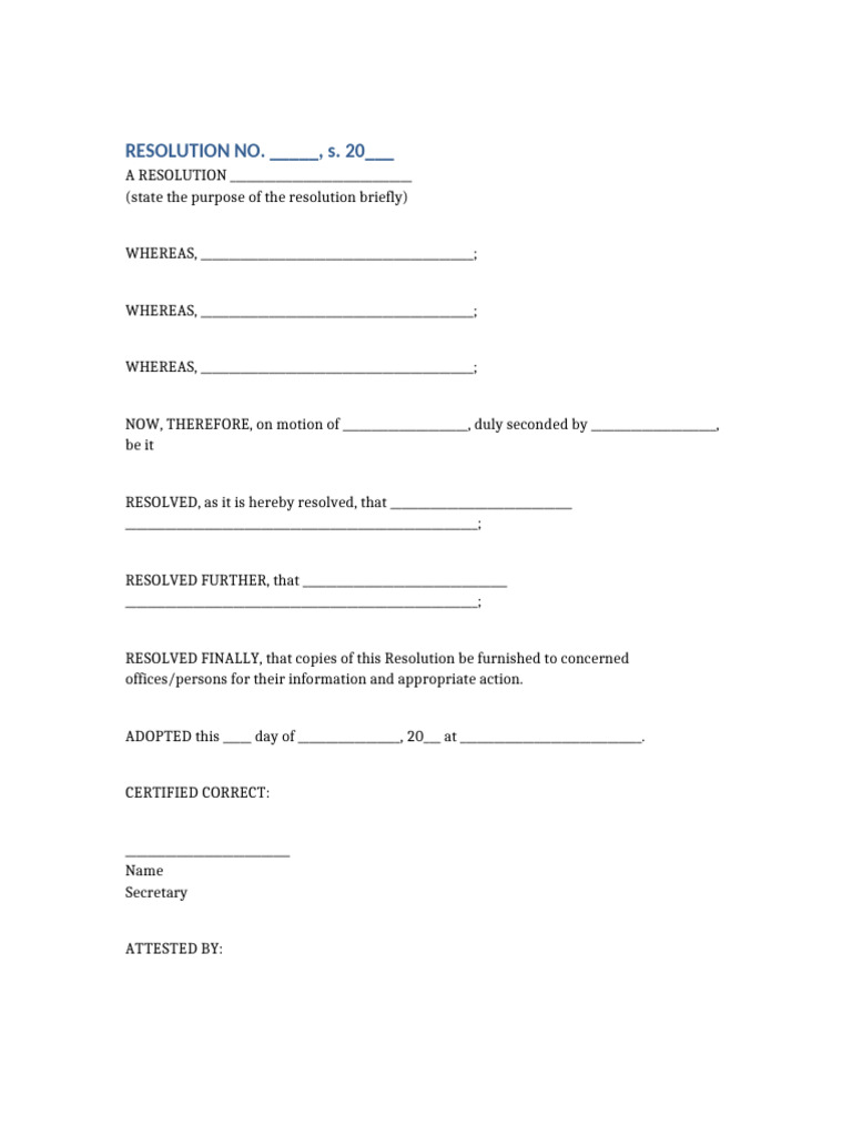 Resolution Format | PDF