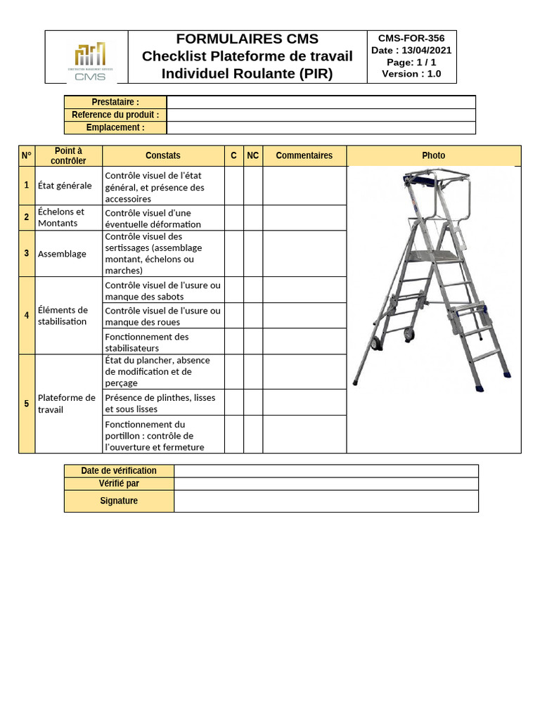 Cms For 356 Checklist Pir | PDF