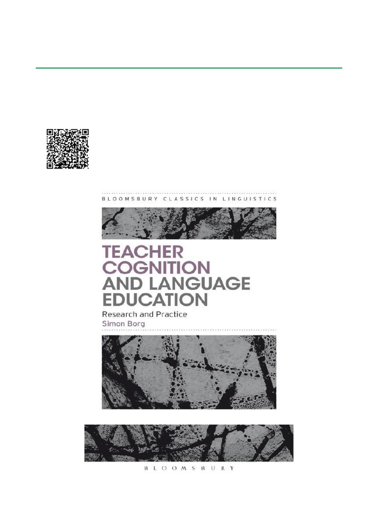Teacher Cognition and Language Education Research and Practice, 1st ...